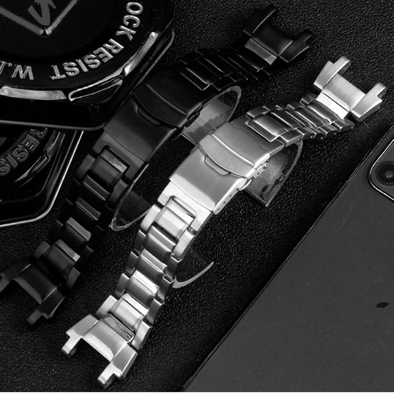 Cinturino In Acciaio Inossidabile Mtg-B1000 Per Casio G-Shock Mtg-B1000 Cinturino Da Uomo In Metallo Opaco Solido Cinturino Da Polso Accessori Per Oro