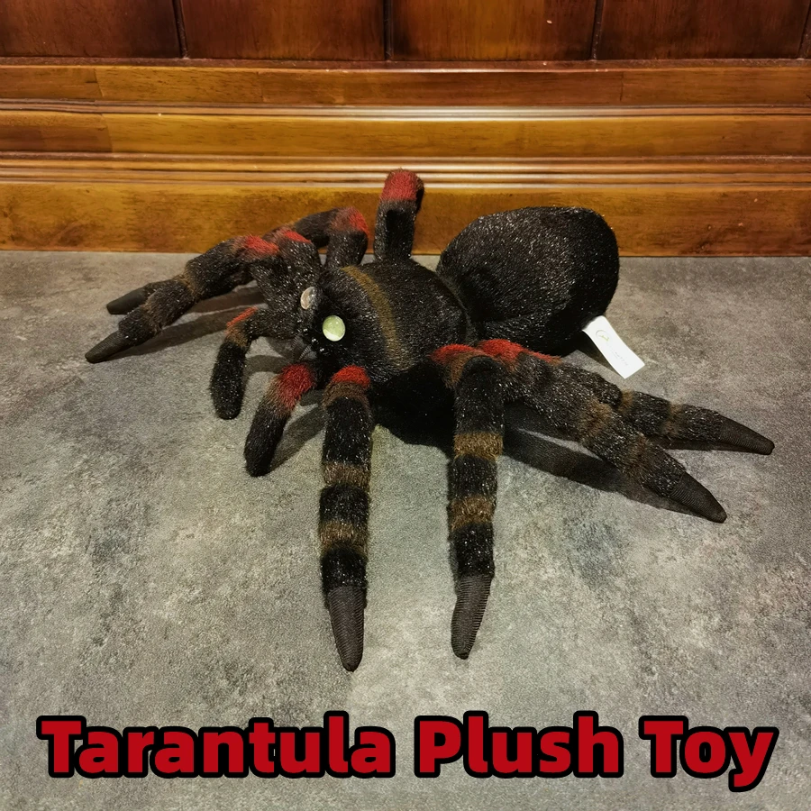 Tarantula High Fidelity Anime Cute Plushie Fire Spider Peluche Animali Realistici Simulazione Bambola Di Pezza Kawai Toy Regali Per K