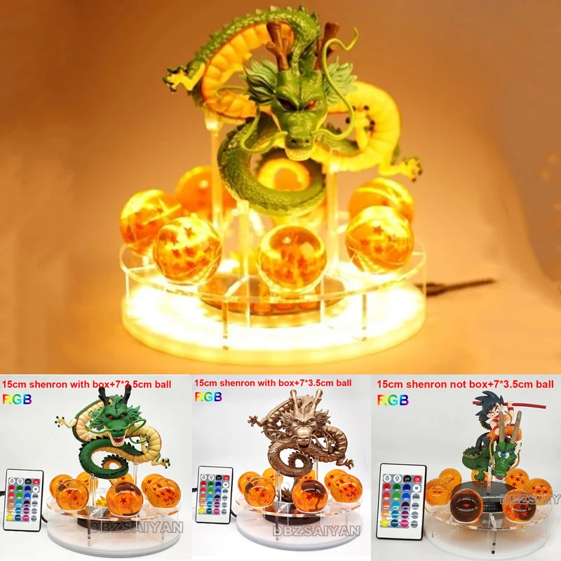 Anime Dragon Ball Dbz Lamp Shenlong Action Figure Shenron Super Saiyan Goku Led Night Light Anime Figurine Collection Toy
