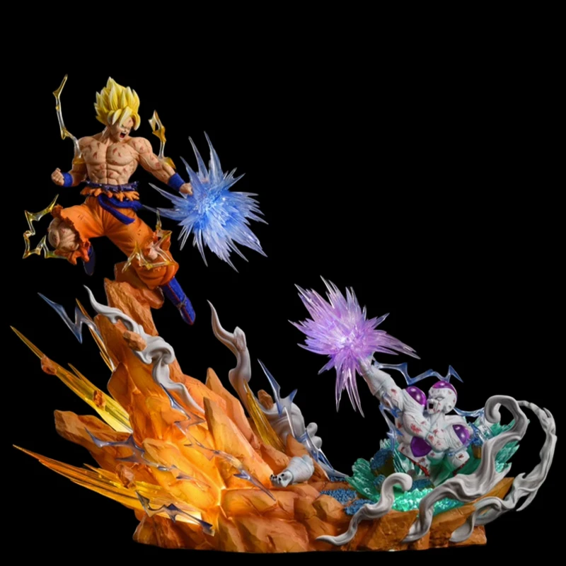 20Cm Dragon Ball Z Figure Sky Freezer Vs Goku Figure Sky Top Wcf Kamehameha Anime Pvc Action Figurine Collection Giocattoli Regali