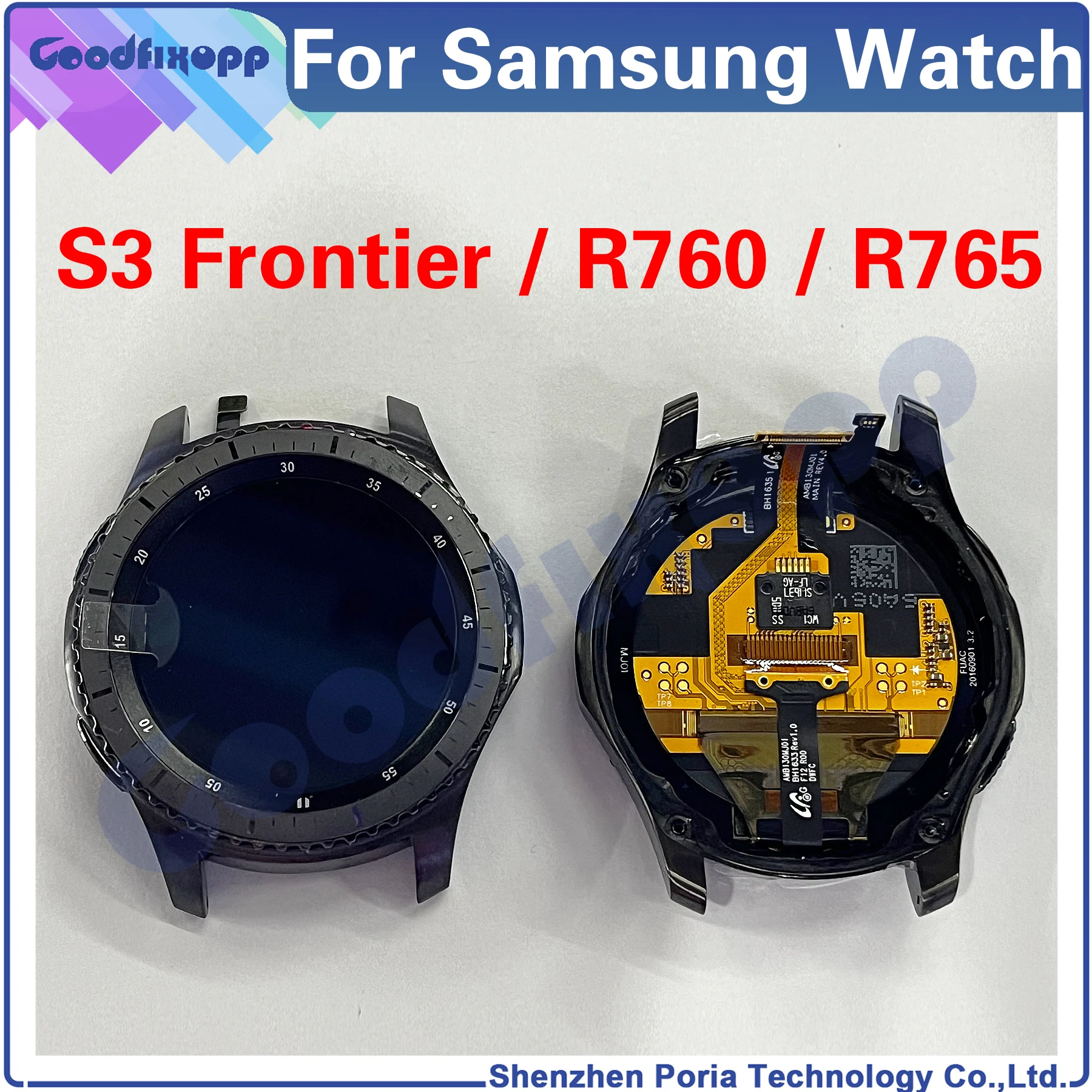 Per Samsung Gear S3 Classic Sm-R770 R770 R775 / Frontier Sm-R760 R760 R765 Display Lcd Touch Screen Digitizer Assembly