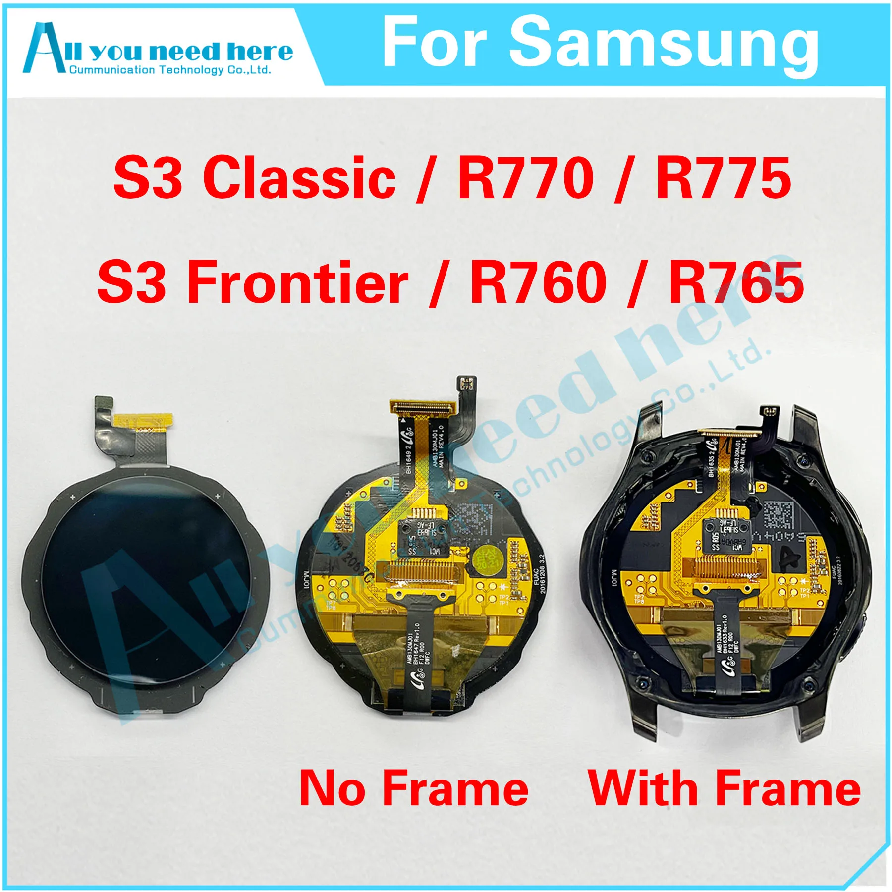 Test Al 100% Per Samsung Gear S3 Classic Sm-R770 R770 R775 / Frontier Sm-R760 R760 R765 Display Lcd Touch Screen Digitizer Assembly