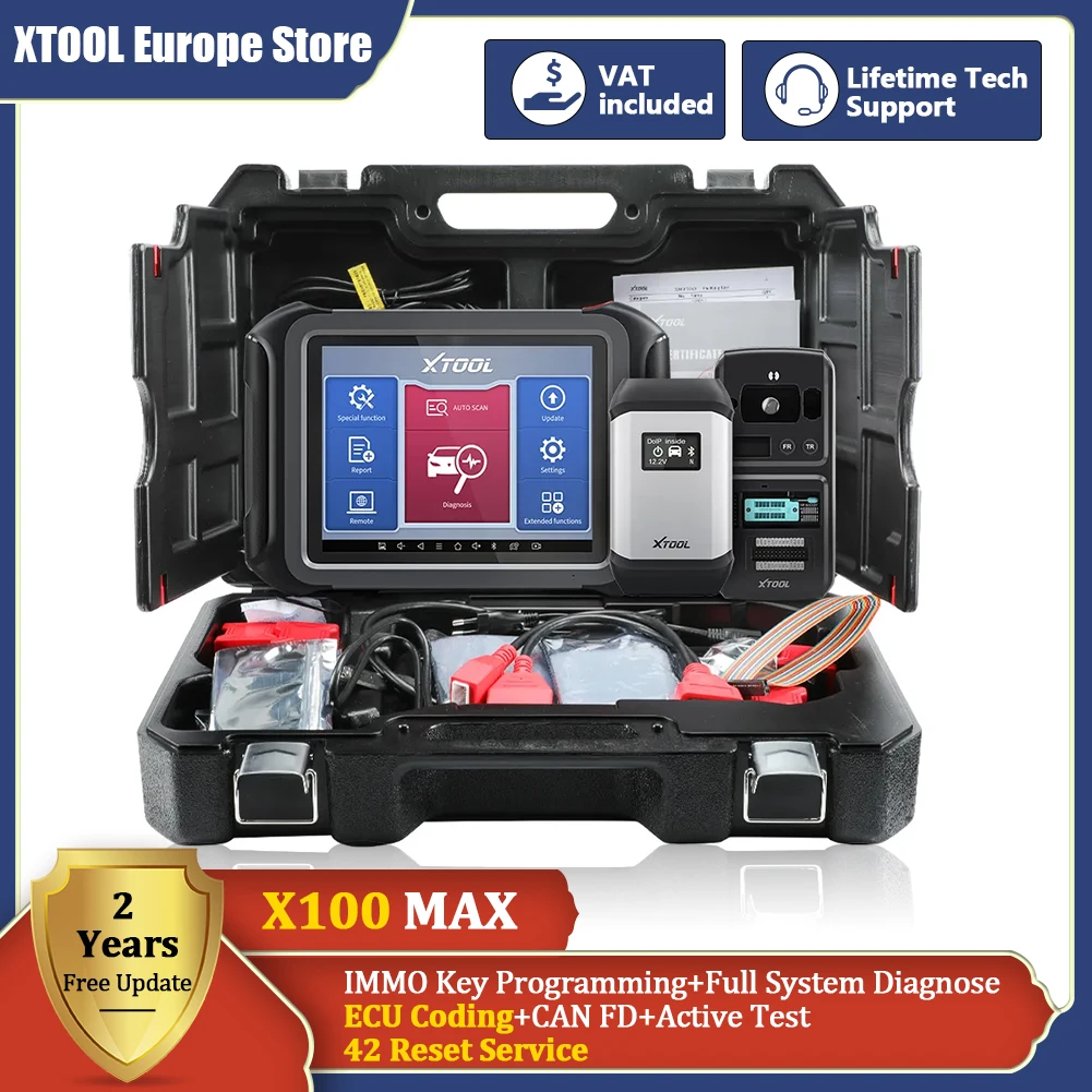 Xtool X100 Max Programmatore Di Chiavi Per Auto Immo Elite Strumenti Diagnostici Con Chiavi Kc501 Programmazione Ecu Codifica Immobilizzatore Tutte Le