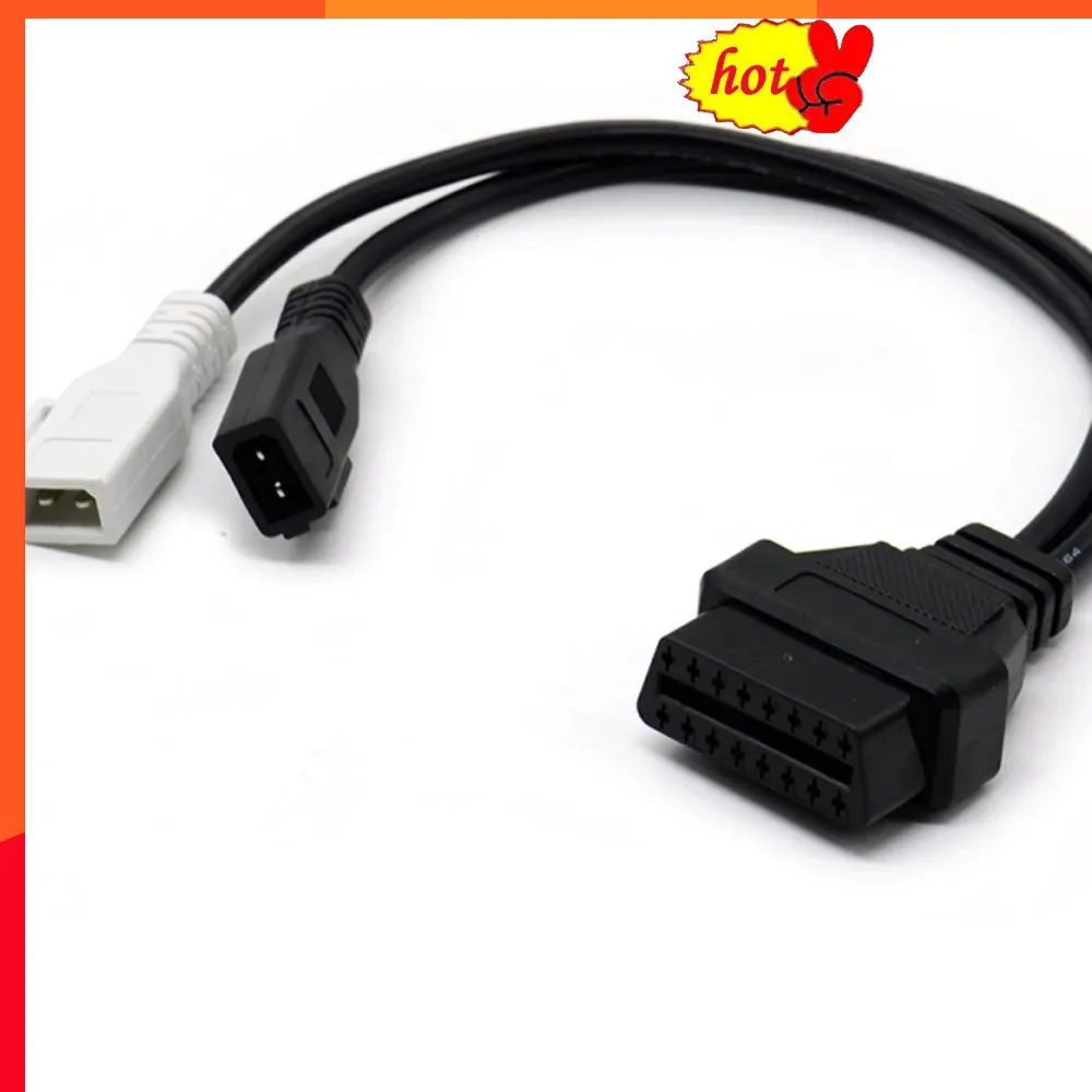 Per Adattatore Vag Per Connettore Di Trasferimento Da Audi 2P + 2P A 16Pin Per Connettore Adattatore Audi 2X2 Obd Obd2 2P + 2P A 16Pin