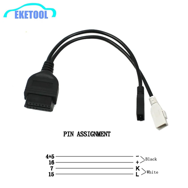 Per Audi 2X2 Obd Obd2 2P + 2P A 16Pin Connettore Vag Kkl Adattatore Per Audi 2P + 2P A 16Pin Connettore Di Trasferimento
