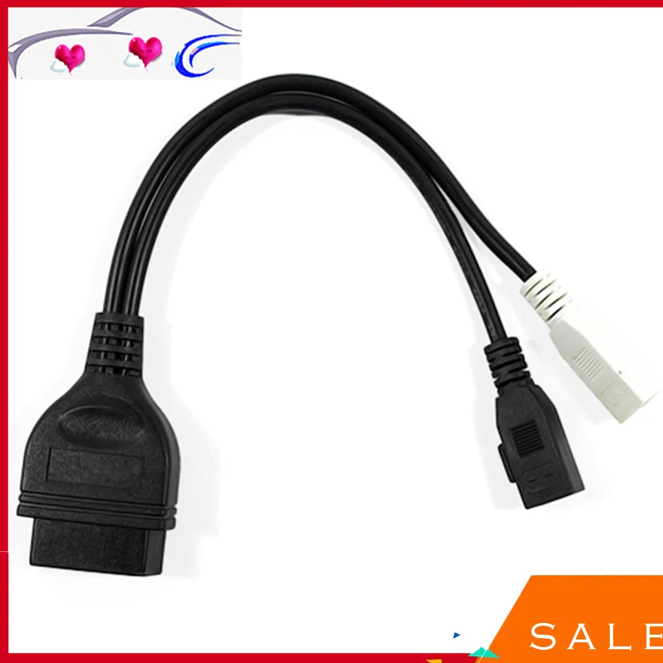 2X2 Obd Obd2 2P + 2P A 16Pin Connettore Vag Com Adattatore Per Audi 2P + 2P A 16Pin Connettore Di Trasferimento Car-Styling