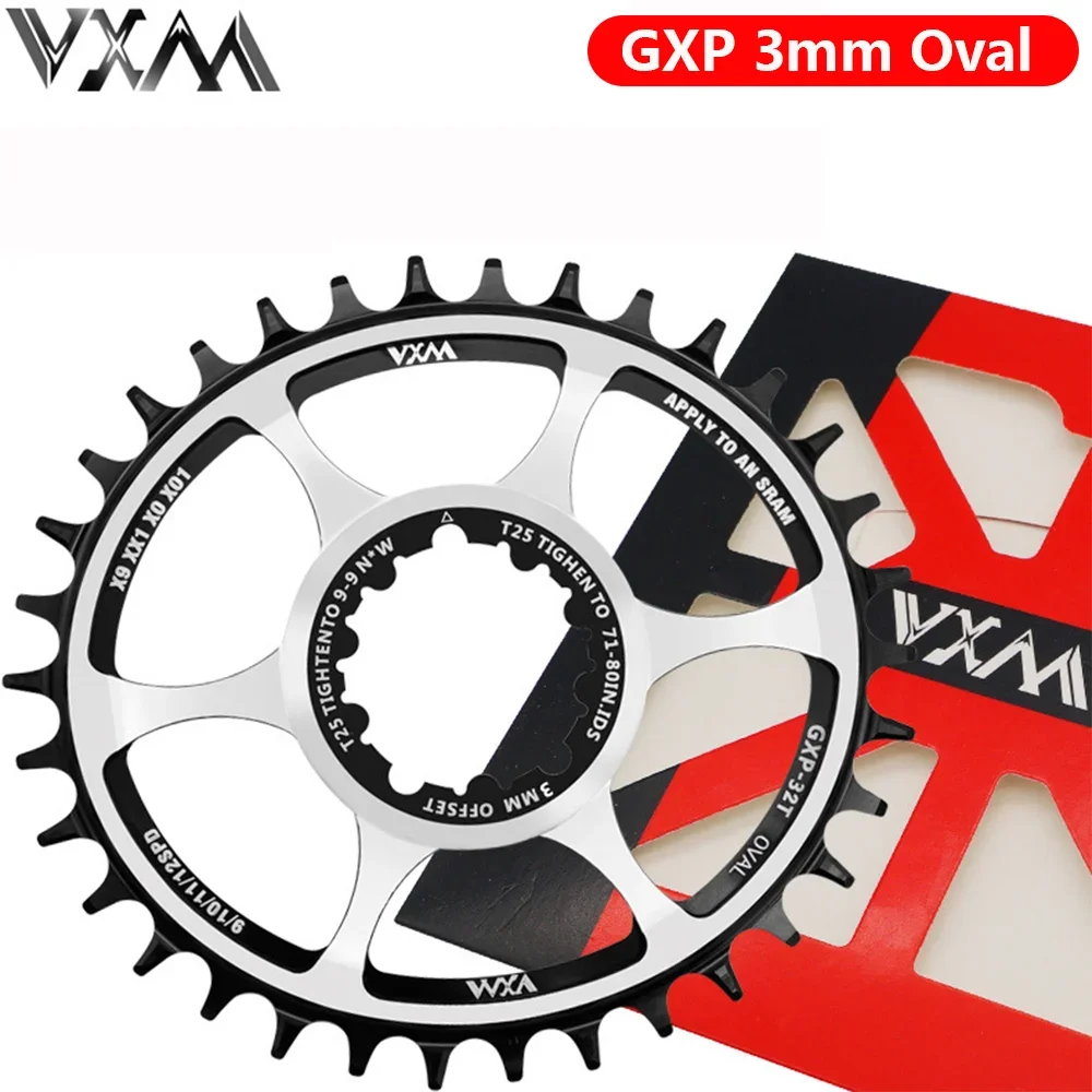 Bicicletta Ovale Corona Offset 3Mm 32T 34T 36T Per Sram Gxp Xx1 Eagle X01 Gx X1 1400 X0 X9 S1400 Mtb Pignone