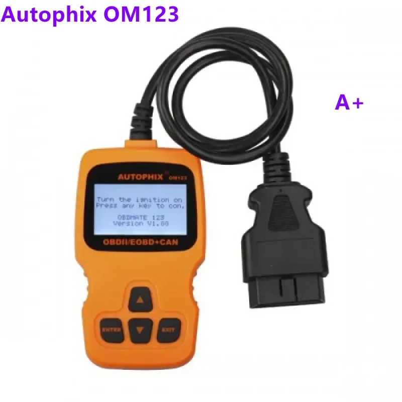 A + Autophix Om123 Obd2 Scanner Automobilistico Strumento Diagnostico Per Auto Odb2 Auto Scaner Leggi Clear Engine Fault Light Code Reader Elm327
