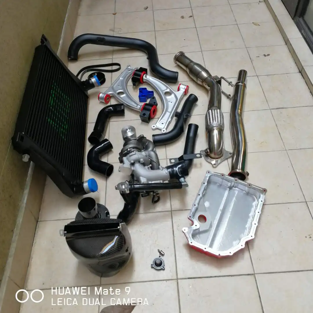 Intercooler Kit Turbo Downpipe Aspirazione Coppa Olio Controllo Braccio Basso Per Vw Golf R Gti Jetta Audi A3 S3 Mk5 Mk6 2.0T Fsi Tsi