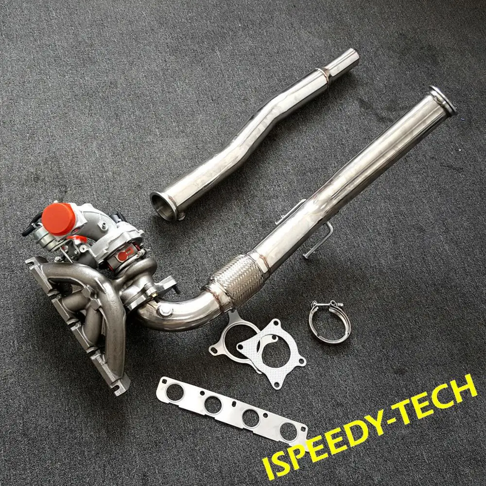 3 "Decat Downpipe + K04 F23T Turbo Aggiornato Per Vw Jetta Passat Gti Mk5 Mk6 Audi A3 Tt 2.0T Bpy