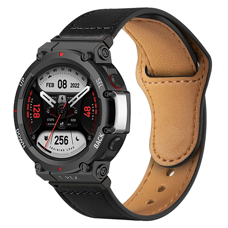 Cinturino In Pelle Per Amazfit T Rex 2 Amazfit T Rex Pro Smart Watch Band Accessori Bracciali Per Amazfit T Rex Pro Strap Belt