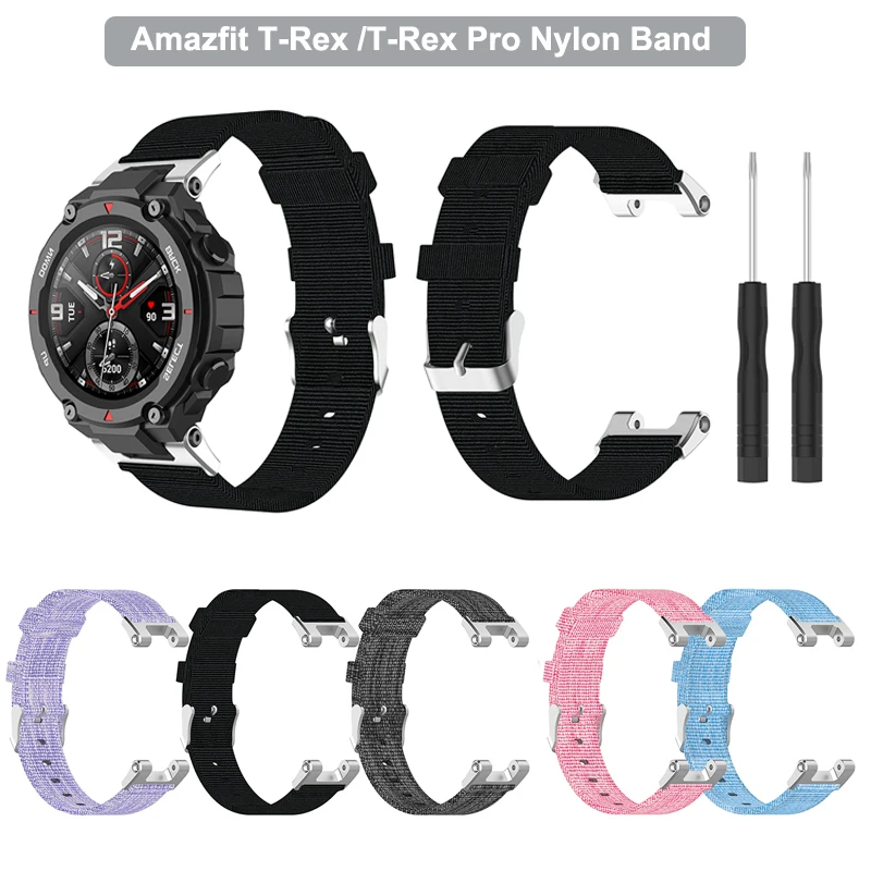 Cinturino In Nylon Per Amazfit T-Rex/ Amazfit T-Rex Pro Smartwatch Cinturino Morbido E Traspirante Resistente Al Sudore Per Amazfit T-Rex