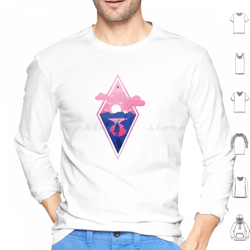 Felpe Con Cappuccio No Man'S Sky Manica Lunga No Mans Sky No Mans Sky Logo No Mans Sky No Mans Sky Geek Game Videogioco Space