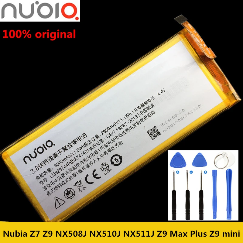 Batteria Originale 3000Mah Per Zte Nubia Z7 Z9 Nx508J Nx510J Nx511J Z9 Max Plus Z9 Mini Cellulare