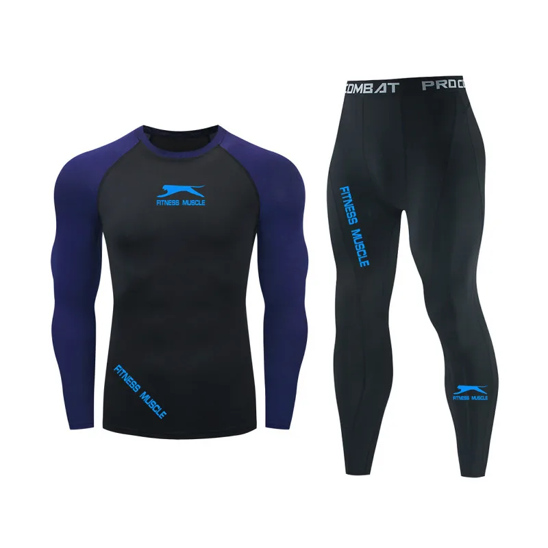 Palestra Quick Dry Men Underwear Set Running Compression Sport Suits Basket Tight Men Compression Suit Fitness Jogging Sportswer