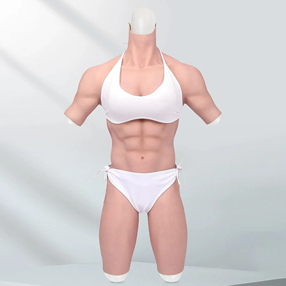 Drag Queen 8Th Barbie Silicone Muscle Suit False Female Belly Fake Chest Simulazione Artificiale Realistica Muscoli Cosplay Muscle