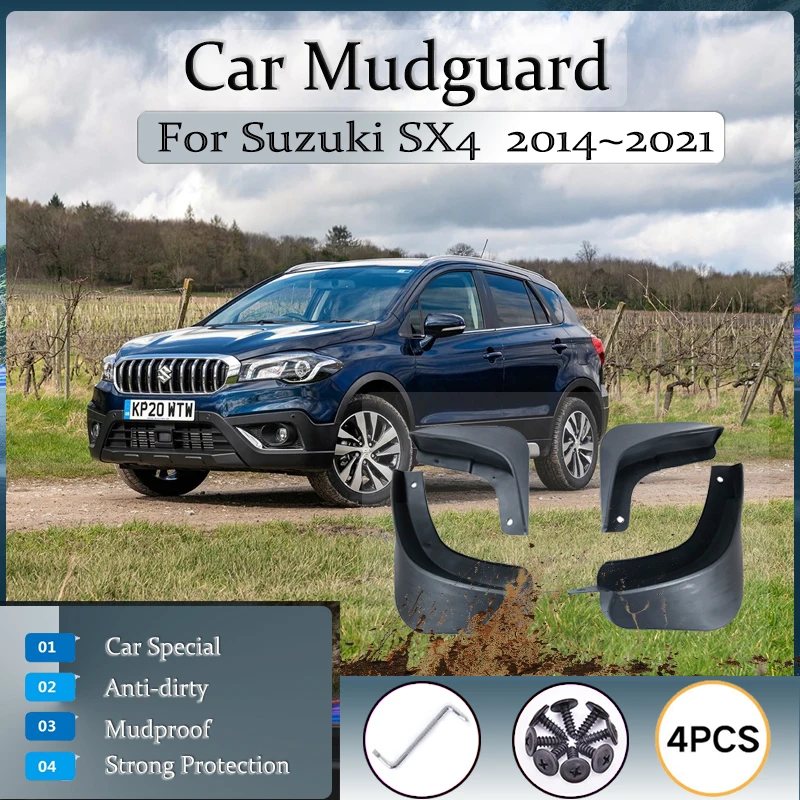 Parafango Per Auto Per Suzuki Sx4 S-Cross 2014 ~ 2021 Parafanghi Universali Hatchback Parafanghi Anteriori Posteriori Parafanghi Parafanghi Accessori 