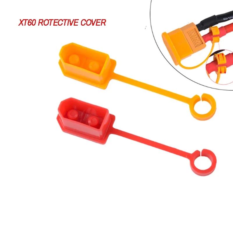 5 /10 Pz Rosso Arancione Xt60 Spina Terminale In Gomma Coibentato Copertura Protettiva Caps Case Adatto Per Batteria Rc Lipo