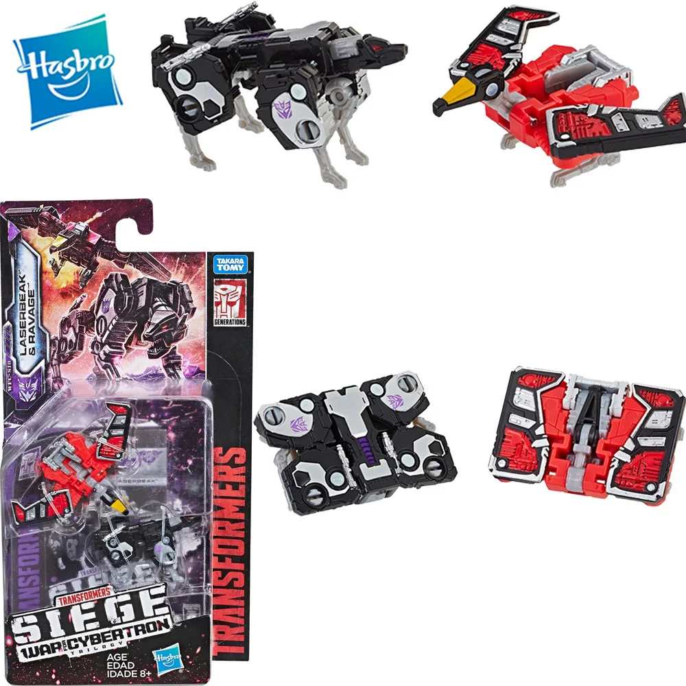 Novità Transformers Generations War For Cybertron: Siege Micromaster Wfc-S18 Soundwave Spy Patrol Laserbeak Ravage E3561