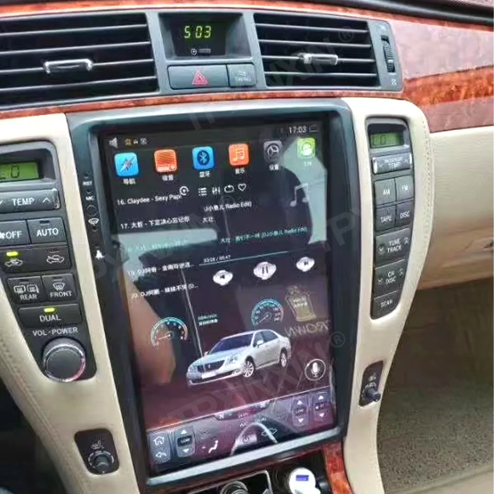Autoradio Da 12.8 Pollici 8G 128G Per Toyota Crown 2005-2013 Car Audio Navigation Multimedia Dvd Registratore Stereo Wifi Dsp