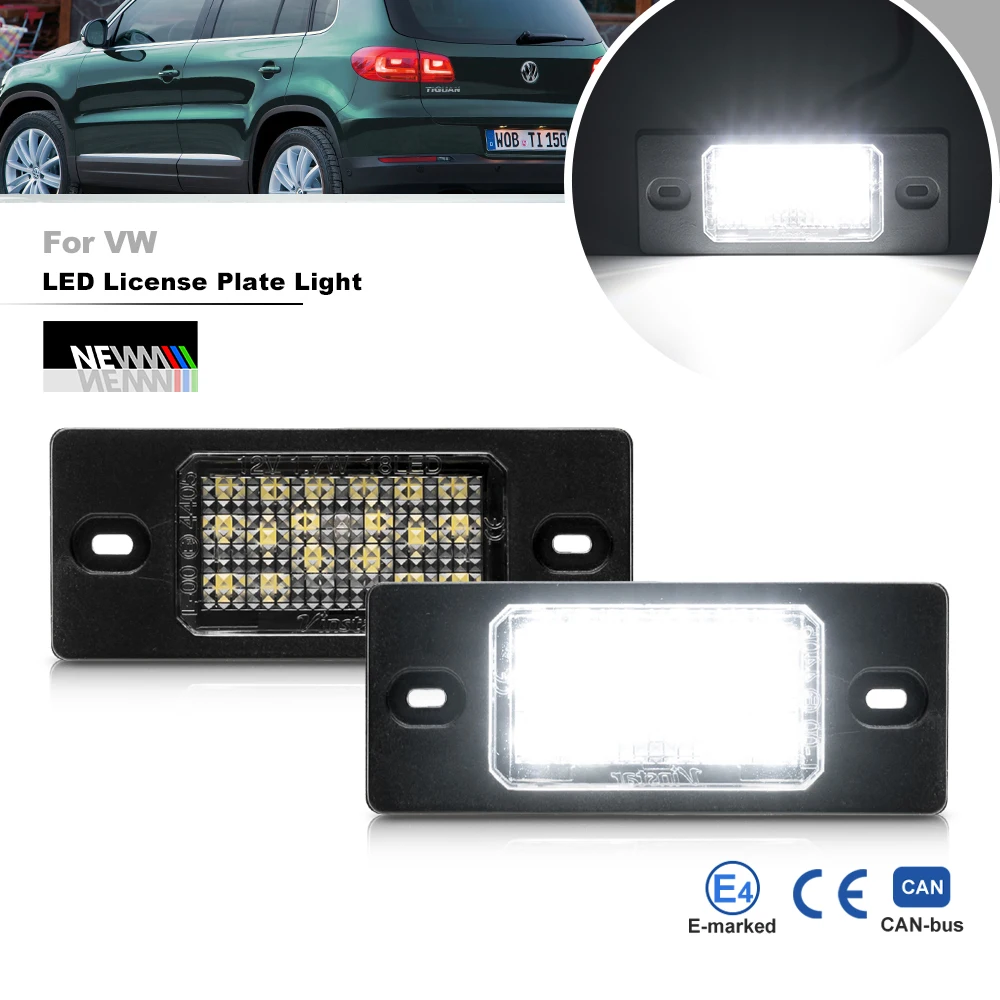 Luci Targa A Led Per Vw Passat Golf Mk5 Tiguan Touareg Per Porsche Cayenne Canbus Tag Di Registrazione Lampade Luci Di Parcheggio