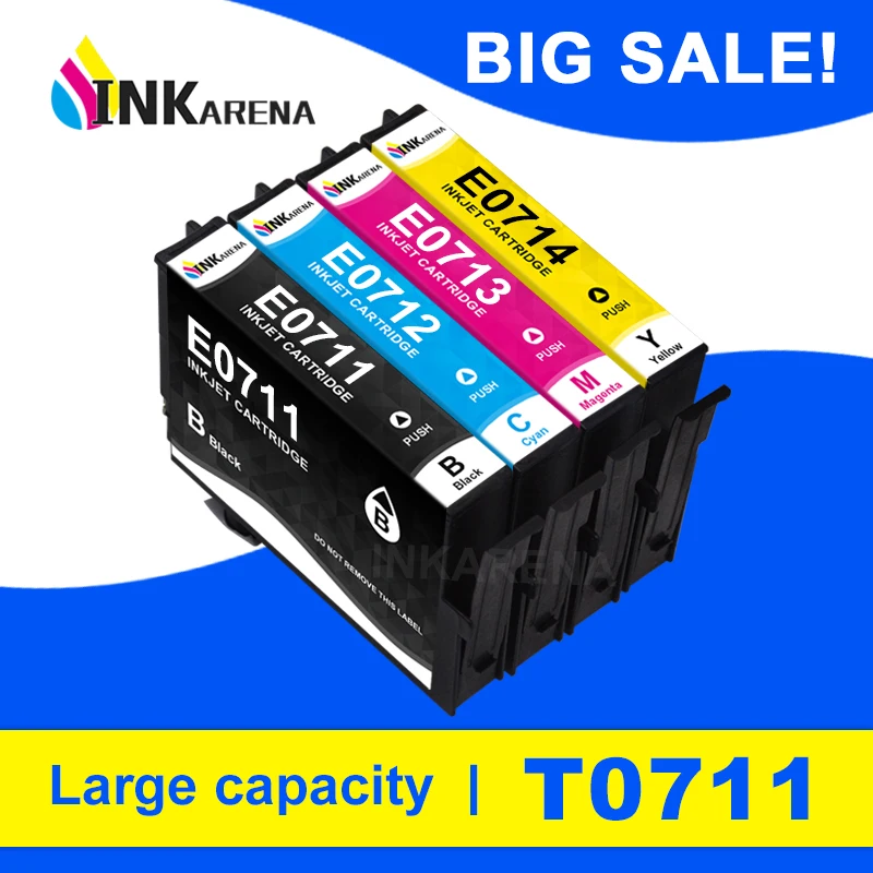 T0711 T0712 T0714 T0713 T0715 Cartucce Di Inchiostro Per Epson Stylus Dx4000 Dx4050 Dx4400 Dx5000 Dx4450 Dx5050 Dx6000 Dx6050
