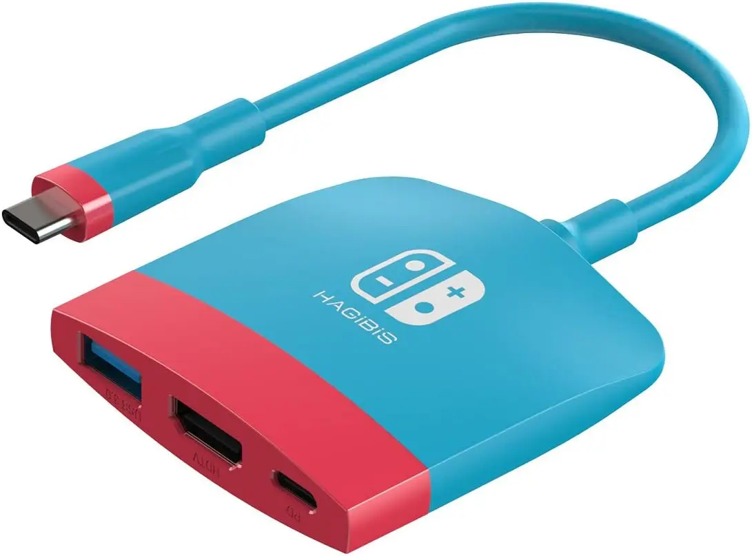Switch Dock Per Nintendo Switch Oled, Dock Tv Portatile Docking Station Di Ricarica Adattatore Tv Da Tipo C A Hdmi Per Macbook Pro Air