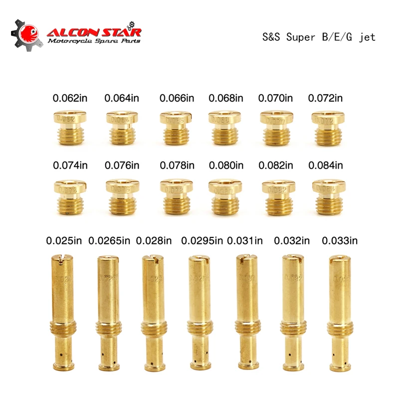 Alconstar Carburatore Kit Assortimento Getto Principale E Intermedio 35-0995 Per S & S Super B/E/G Carboidrati Evo Tc E2 Adatto Per Harley Davidson