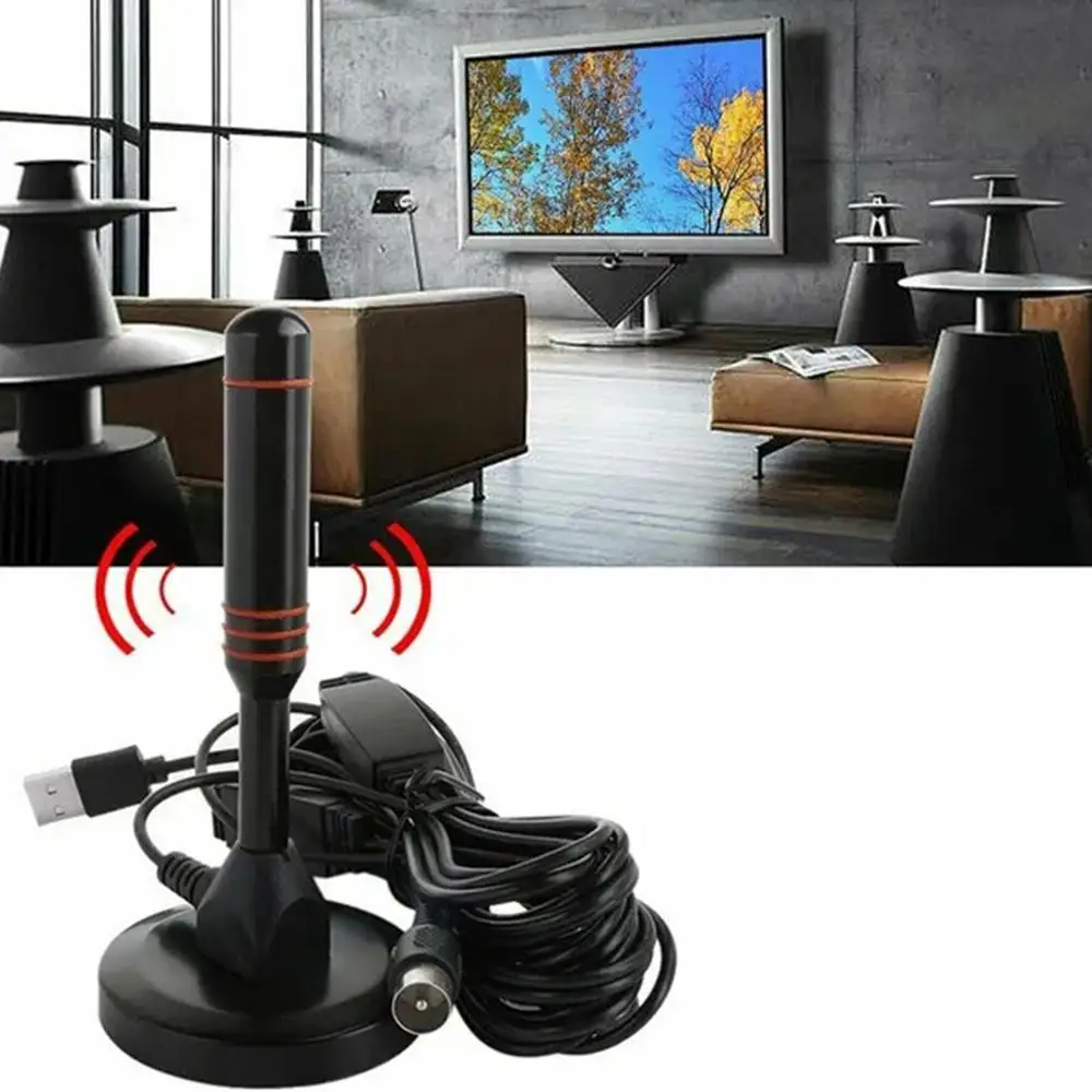Antenna Tv Digitale Ad Alta Definizione Antenna Ricevitore Interna Wireless Secondaria Con Onda Di Terra Con Amplificatore Dvb-T2