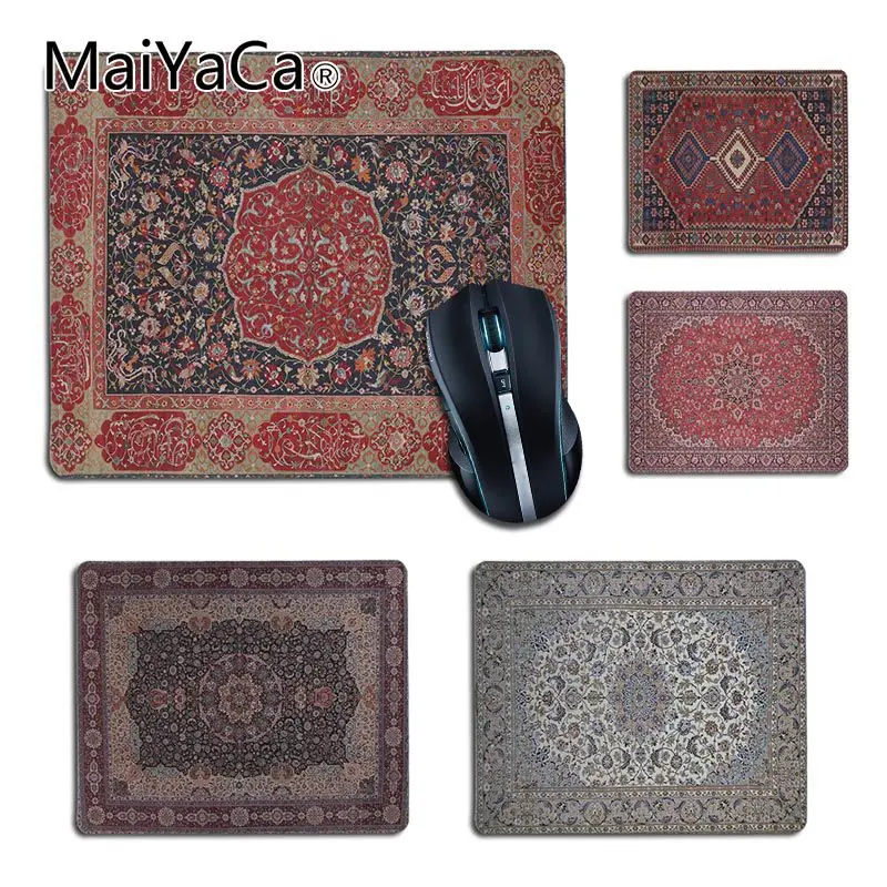 Maiyaca Design Semplice Tappeti Persiani Rossi Comfort Tappetino Per Mouse Piccolo Gamer Tappetino Per Mouse Modello Accessori Da Gioco Morbidi Tappet