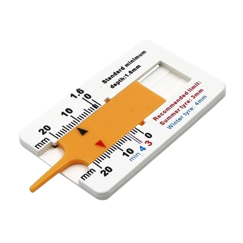 Calibro Profondità Del Battistrada Del Pneumatico 0-20Mm Misuratore Profondità Nonio Calibro Profondità Strumento