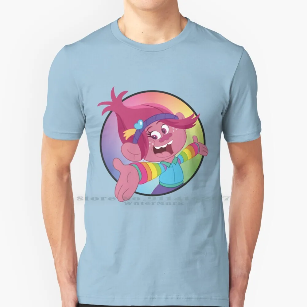 Poopy T Shirt Cotton 6Xl Trolls The Beat Goes On Poppy Cartoon Logo Fun 2021 Pink Amusing Let The Music