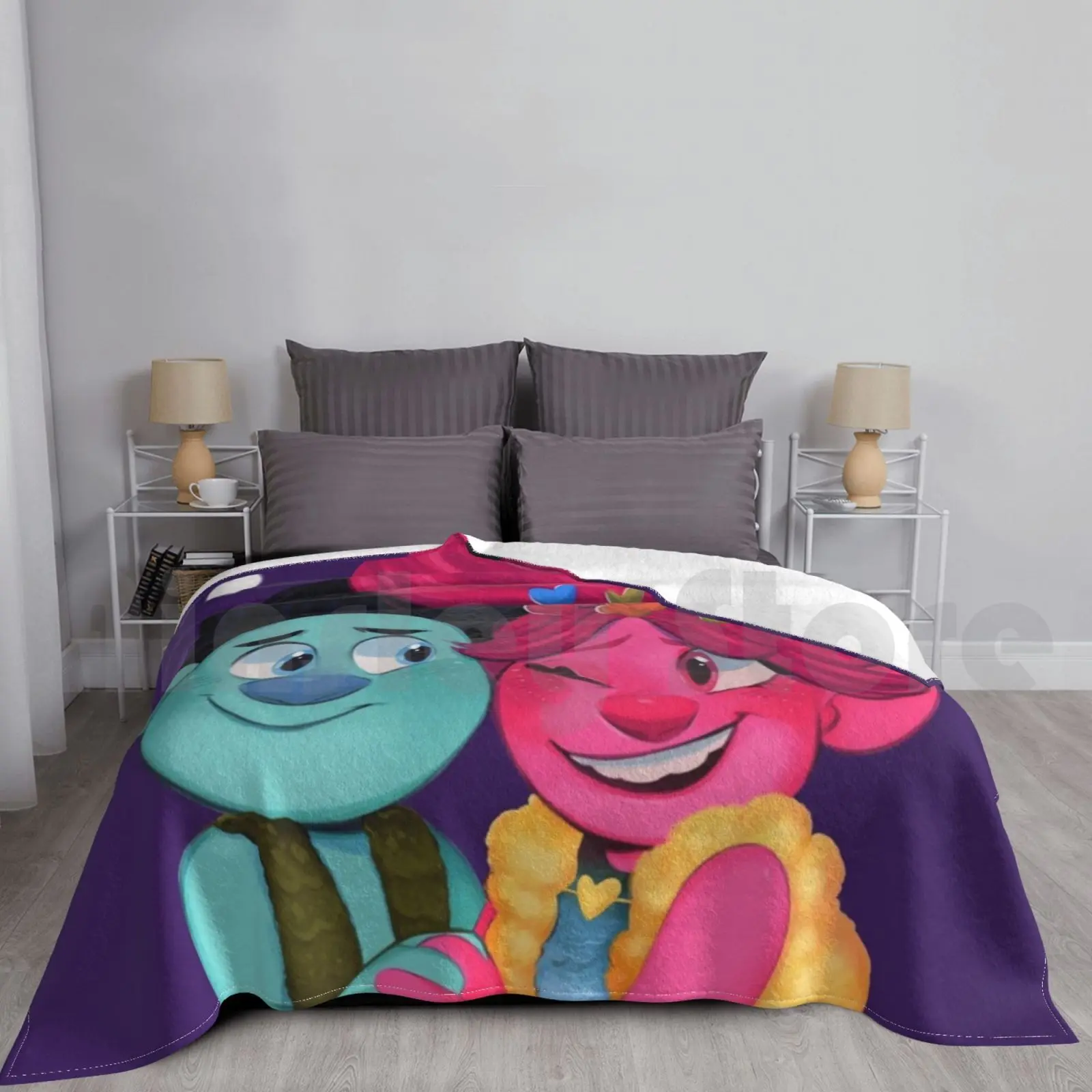 Perfetto Per Me! (Design Broppy) Coperta Moda Personalizzata Broppy Poppy Trolls Barb Trolls Branch Trolls Trolls Trolls World