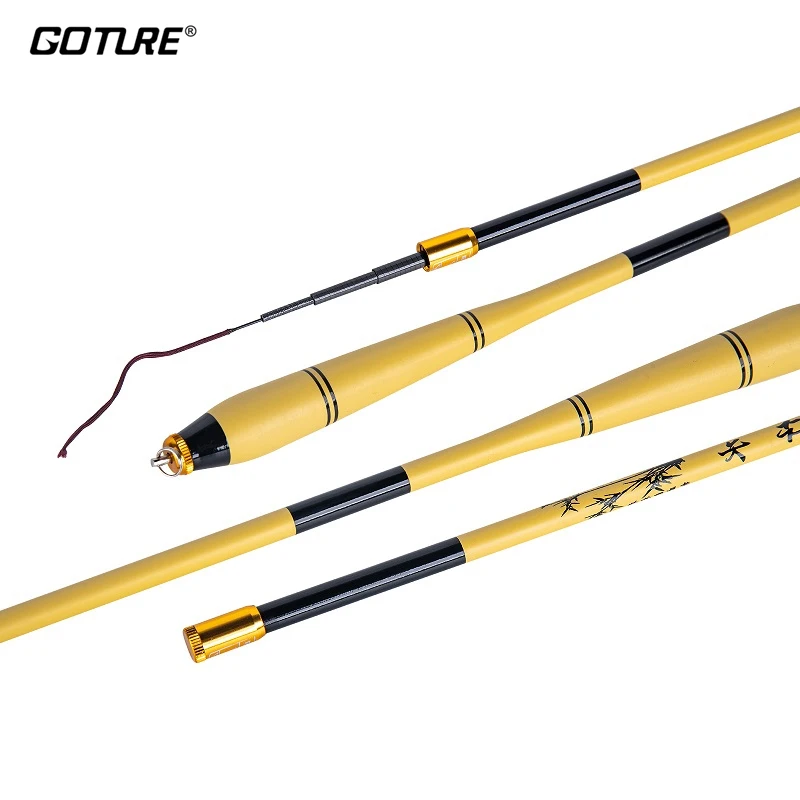 Canna Da Pesca Telescopica Goture 1.8M-3.0M Tenkara Canna A Mano Con Flusso D'Acqua Dolce Ultraleggera In Fibra Di Carbonio Hard Feeder Rod Pesca Alla