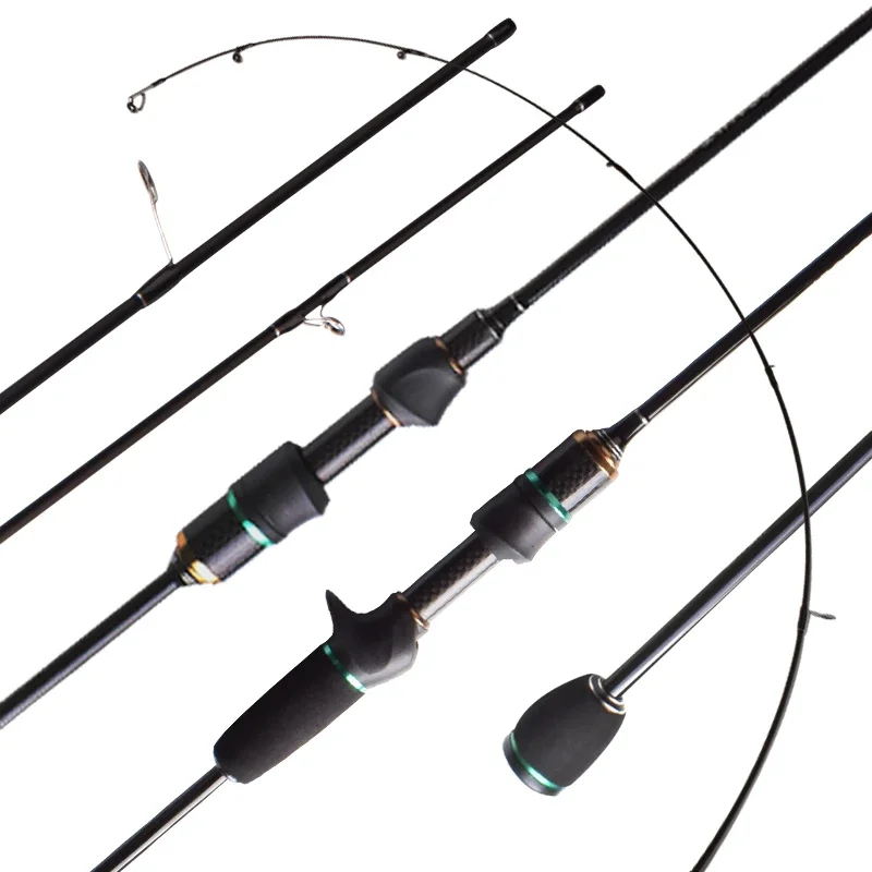 Mavllos Assault Bait Canna Da Pesca L.W 0.6-8G Solid Fast Tip Ultralight Carbon Ul Fishing Carp Bass Spinning Casting Rod