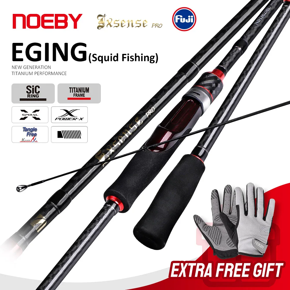 Noeby Exsense Pro Canna Da Pesca Spinning 2.59M 2.75M Ultra Light Ml Power Carbon Fuji Titanium Sic Canna Da Pesca In Mare D'Acqua Dolce