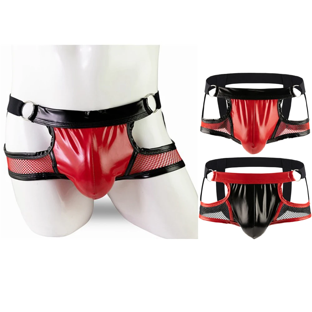 Moda Uomo Slip Gay Soft Pu Intimo Sospensorio Uomo Perizoma Intimo Uomo Penies Uomo Perizoma Perizoma Perizoma Uomo Accessori