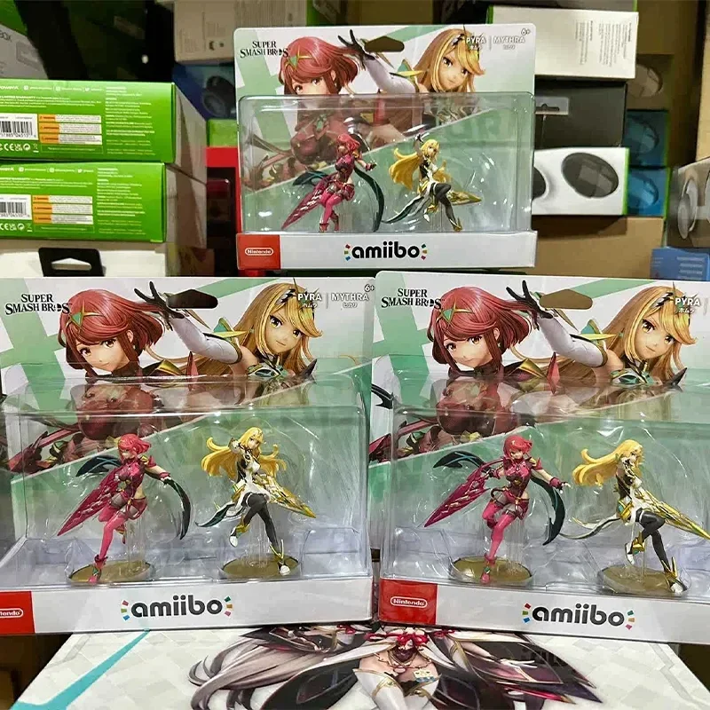 Originale Xenoblade Chairs Amiibo Super Sma Series Shulk Pyra Mythra Homura Hikari Figure Super Smash Bros Switch Regali Nfc