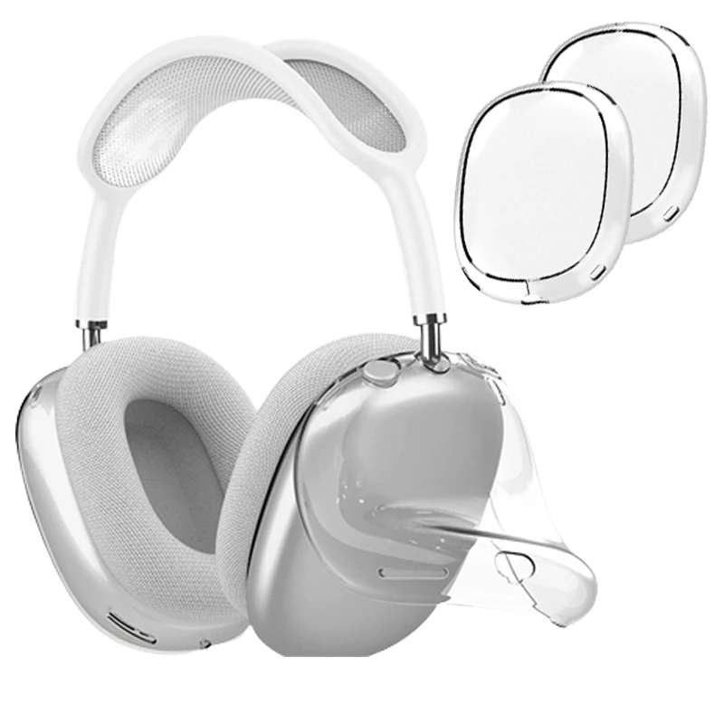 Per Apple Airpods Max Headset Trasparente Soft Tpu Protector Auricolare Custodia Protettiva Trasparente Antigraffio Per Air Pods Max