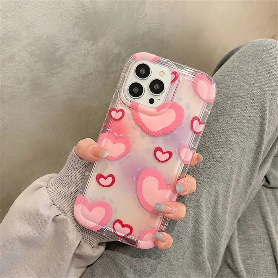 For Iphone 14 Pro Max Case Air Bag Phone Case For Iphone 13 12 11 Pro Max 14 Plus Shockproof Soft Tpu Cover