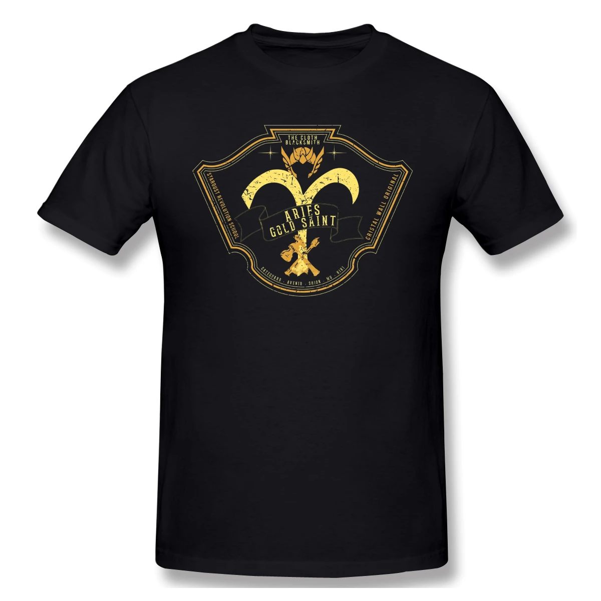 Man Saint Seiya - Aries Gold Saint Vintage Shun,Gold Saint,Caballeros Del Zodiaco,Ikki [Funny Tshirt