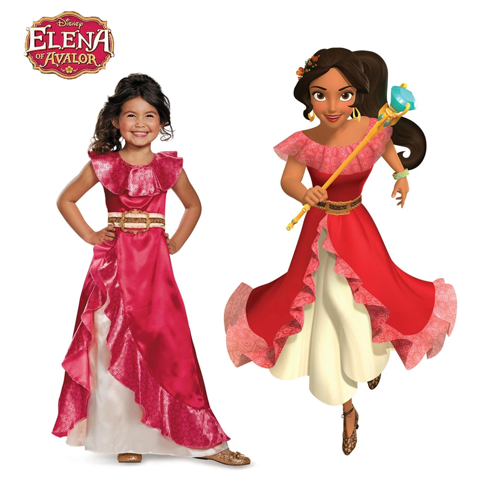 New Latin Girls Princess Ena Cosplay Tv Suit Helen Avalor Next Adventure Dress Costumi Di Halloween