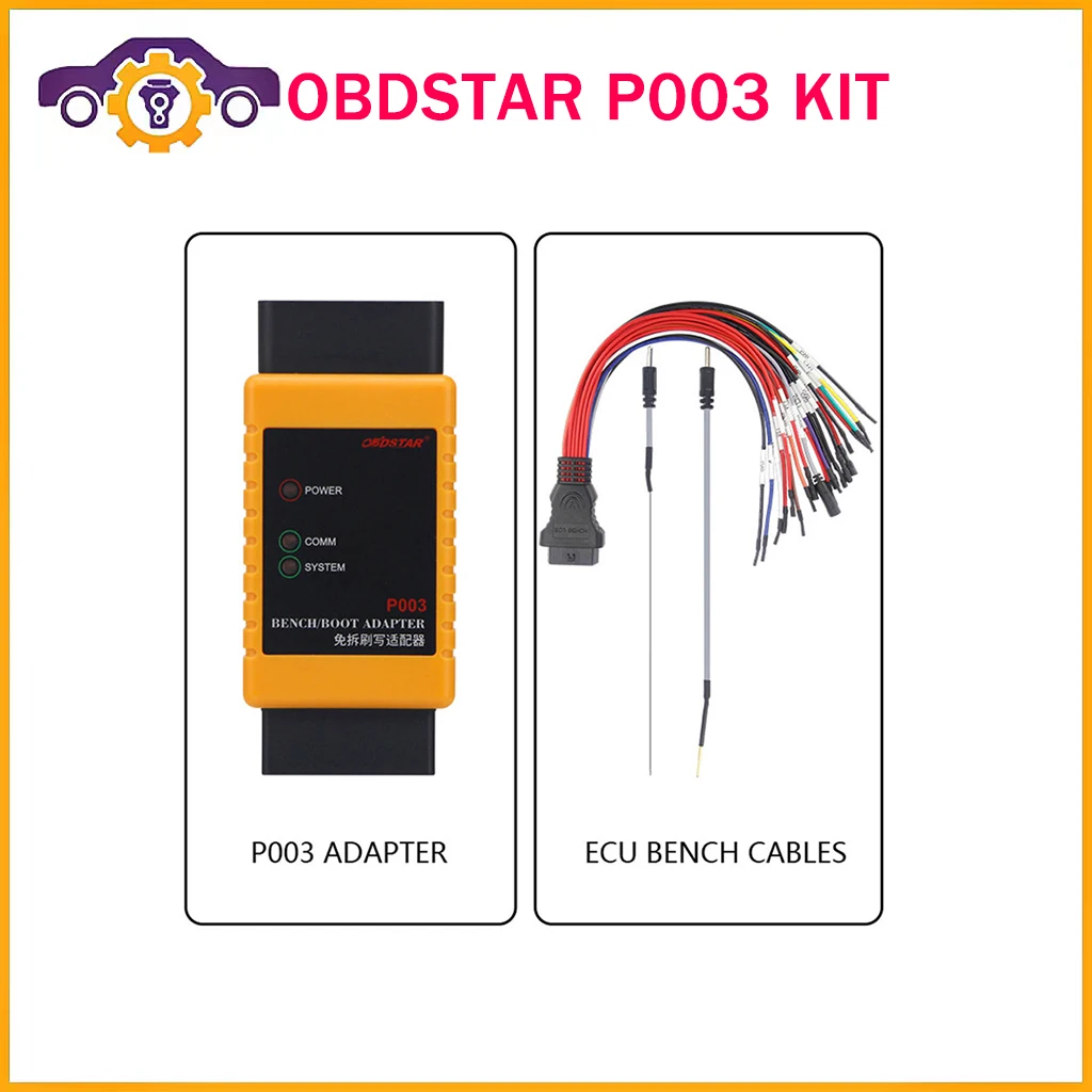 Kit Obdstar P003 Adattatore P003 Con Cavi Da Banco Ecu Funzionante Con Obdstar X300 Dp/ X300 Dp Plus/ X300 Pro4/ Key Master Dp