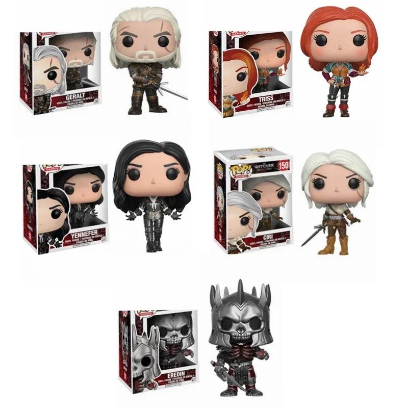 Funko The Witcher Ciri 150 # & Geralt 149 # Eredin 151 # Yennefer 152 # Action Figure Collection Model Toys For Children Gift