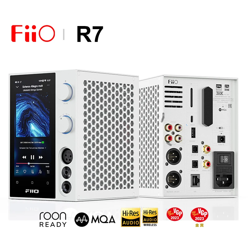 Fiio R7 Android 10 Desktop Streaming Digitale Lettore Musicale Dac Amp Amplificatore Per Cuffie Es9068As Chip Bluetooth Dunu