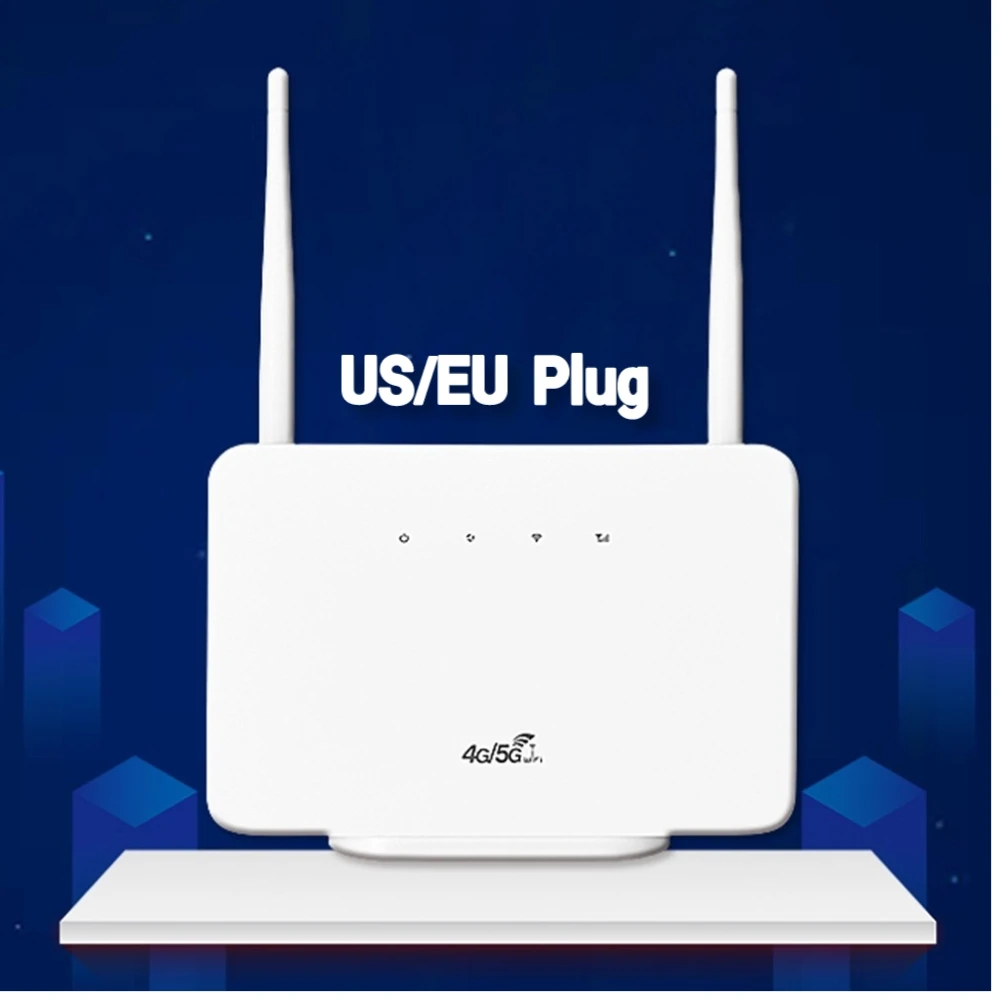 Router Wireless 4G 300Mbps 4G Lte Cpe Router Modem Antenna Esterna Con Slot Per Sim Card Us Plug Connessione Internet
