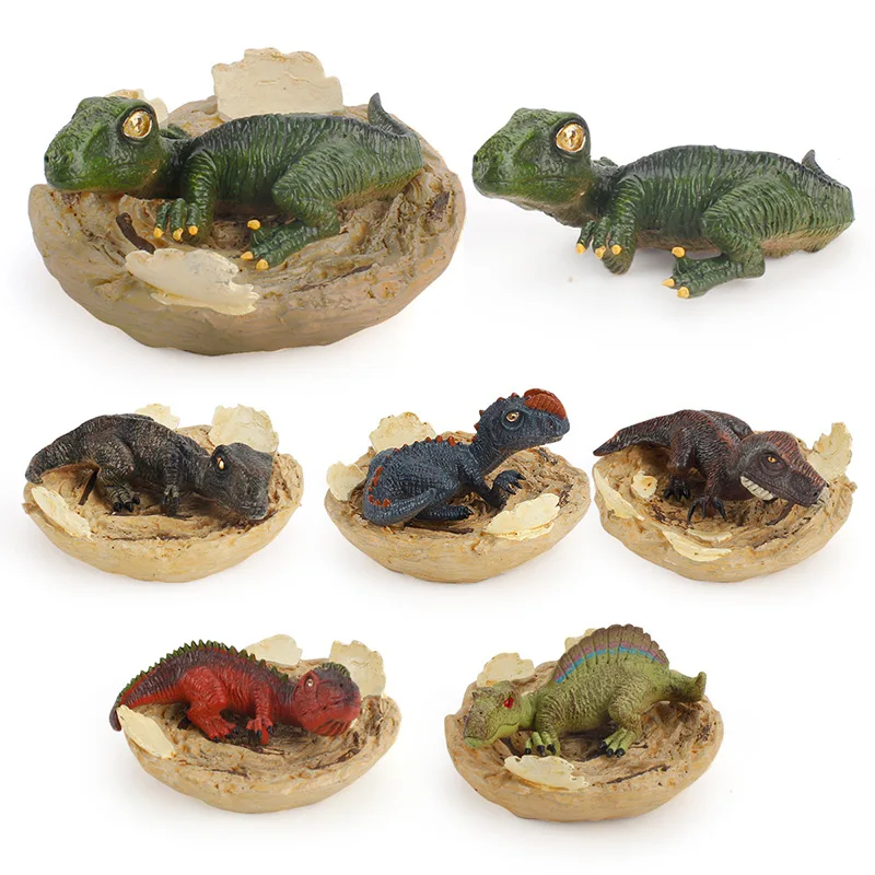 Jurassic Park Dinosaur Model Wildlife Tyrannosaurus Velociraptor Spinosaurus Dinosaur Baby Incubation Action Figures Decor Toys