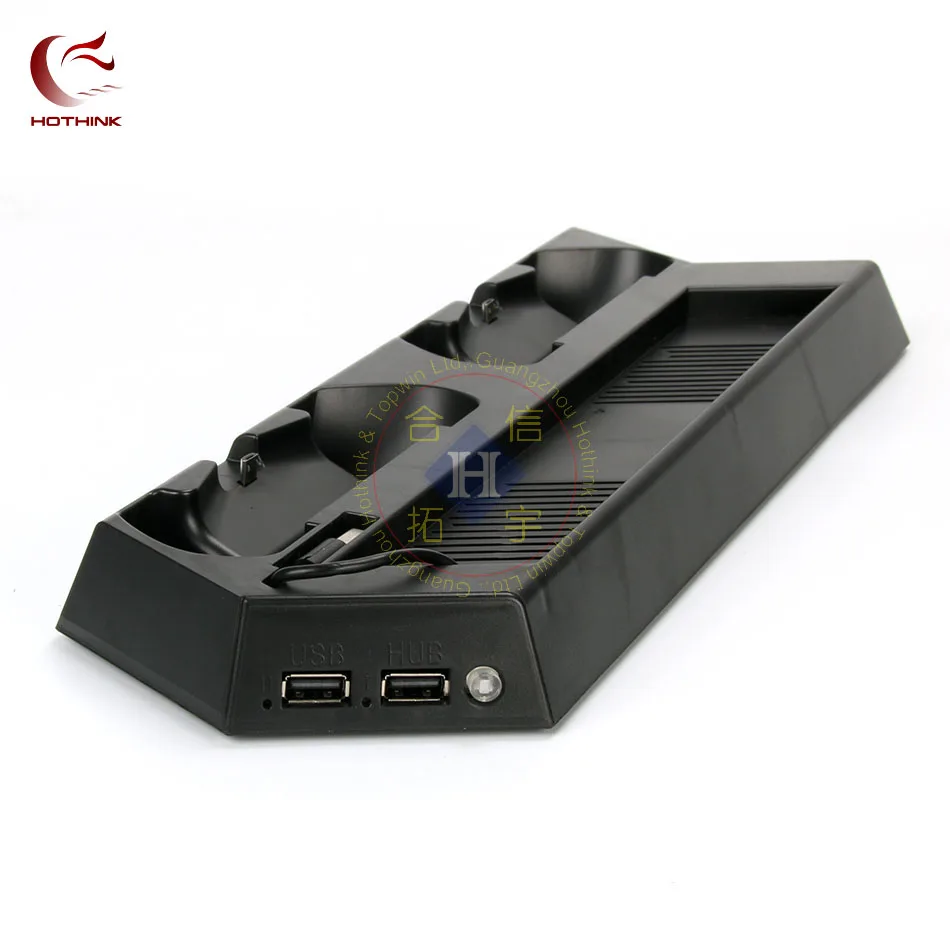 Hothink Ventole Di Raffreddamento Doppie Usb Supporto Di Ricarica Verticale Per Controller Playstation 4 Ps4 Slim E Dualshock 4