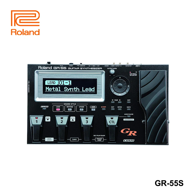 Roland Gr-55S Nero Professionale Multifunzione Per Chitarra Sintetizzatore Gr 55S Pedale Accessori Per Chitarra
