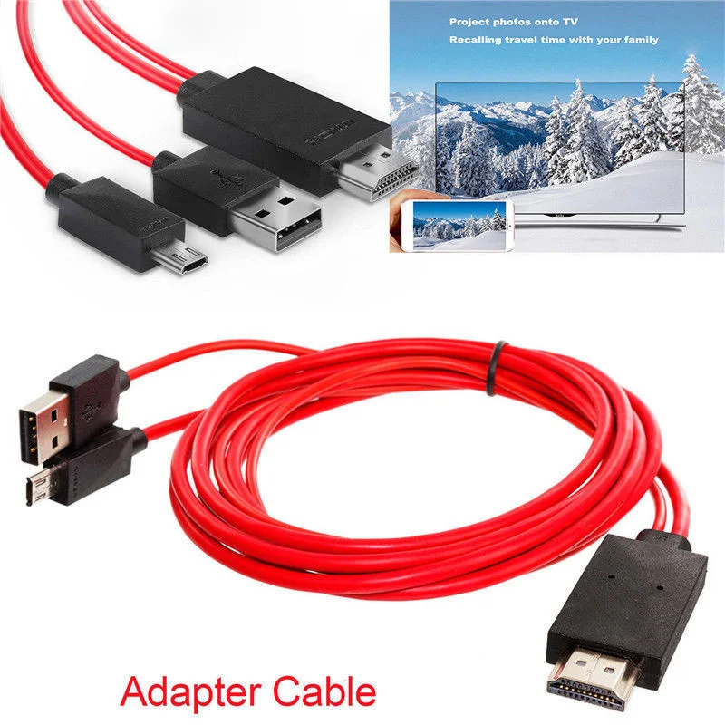Cavo Hdmi A 5Pin 2 In 1 Cavo Adattatore Da Micro Usb A Hdmi Convertitore Da Usb A Hdmi Cavo Video 1080P Hdtv Per Samsung Galaxy S2 3 4 5